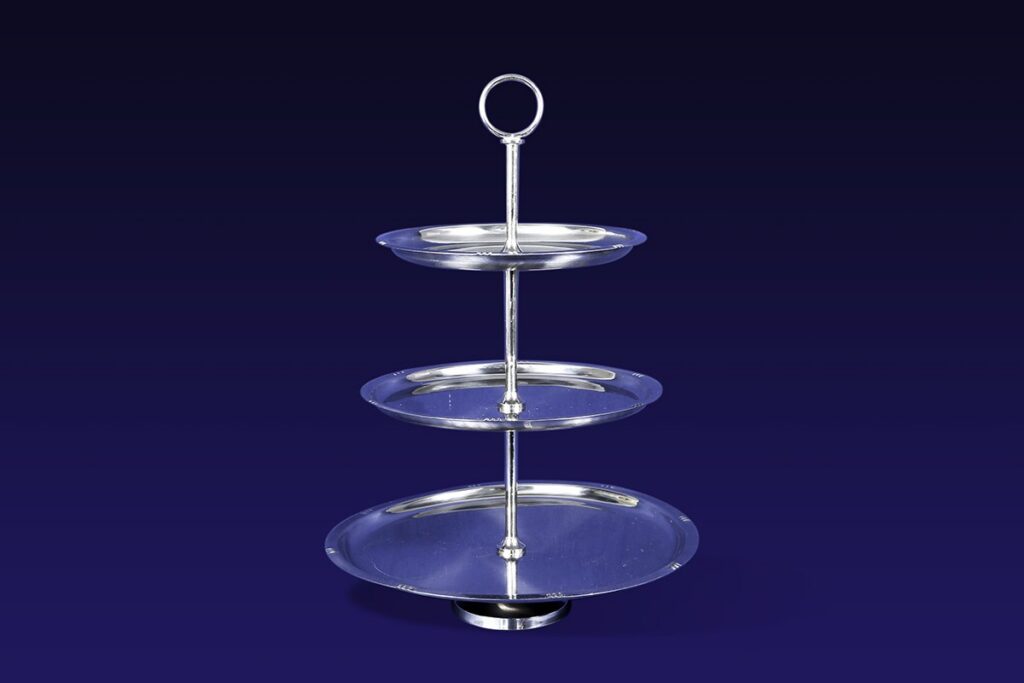Silver 3 Tier Cake Stand