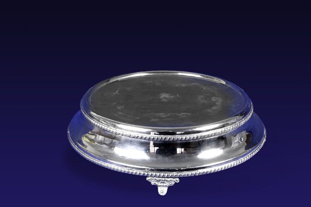 Silver Cake Stand – Single