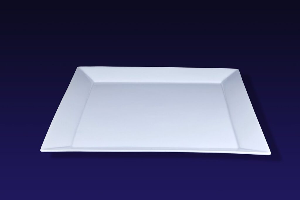 White Square Platter
