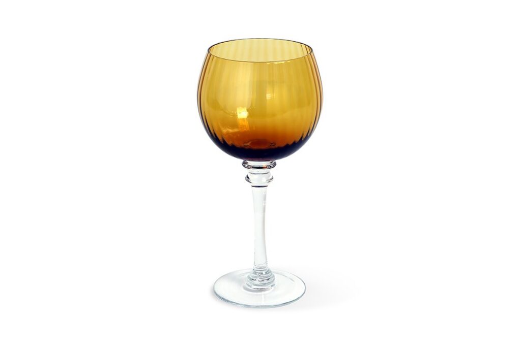 Amber Water Goblet