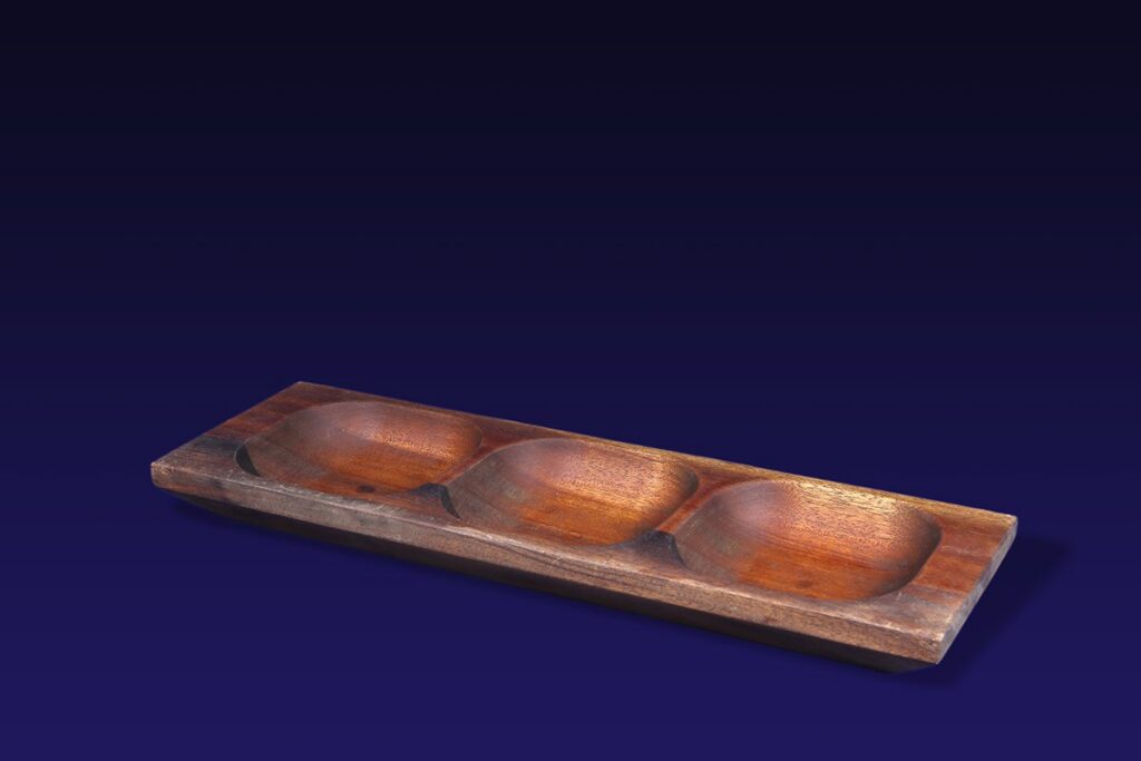 Wooden Platter – 3 Divisions