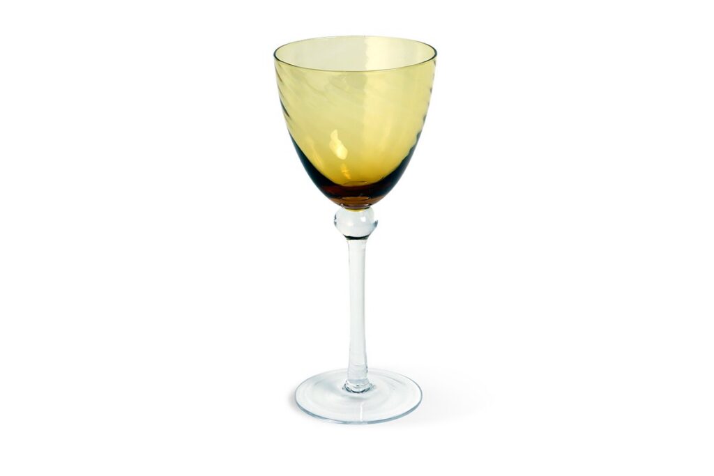 Amber Water Glass
