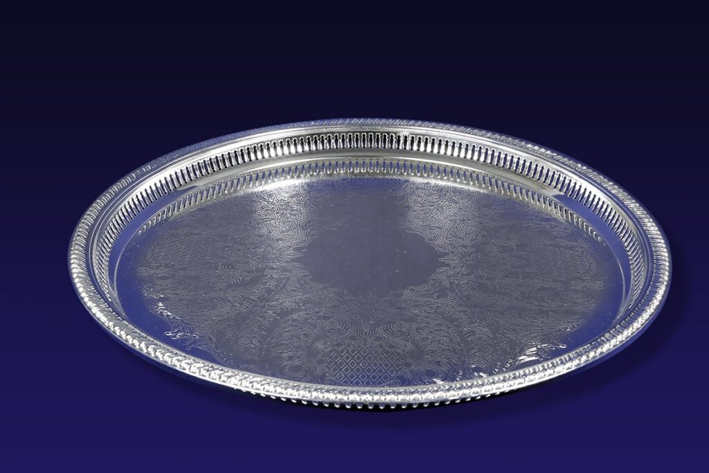 Silver Gallery Tray Round 56cm
